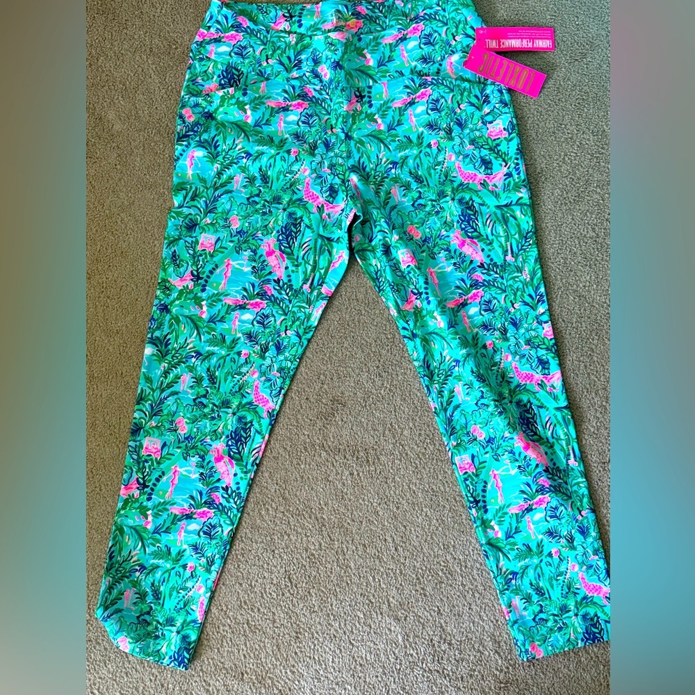 Lily Pulitzer Luxletic Corso Pants Par Fection pattern. NWT